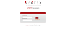 Tablet Screenshot of online.vertexservices.com.my